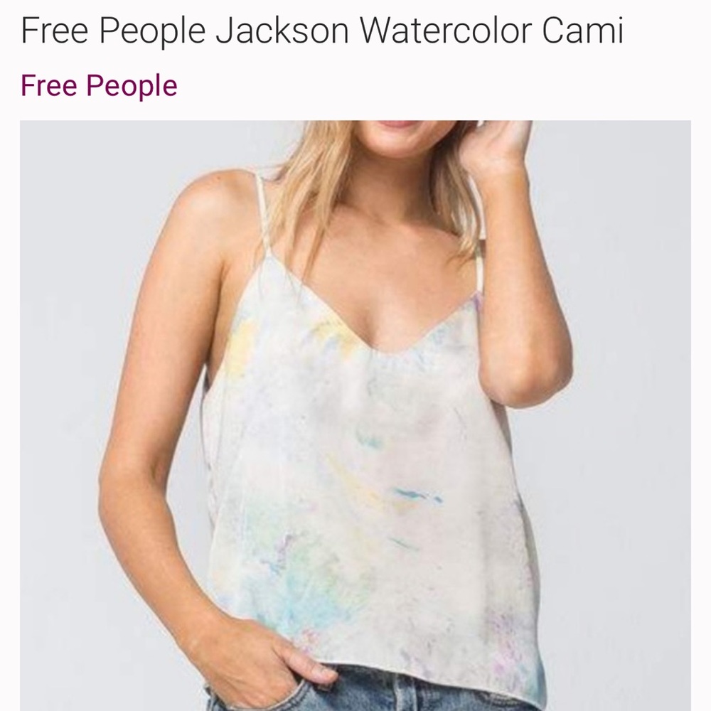 Free People Jackson Watercolor Cami